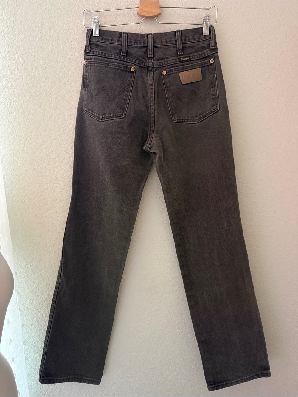 Wrangler Straight Leg Jeans Dark Brown